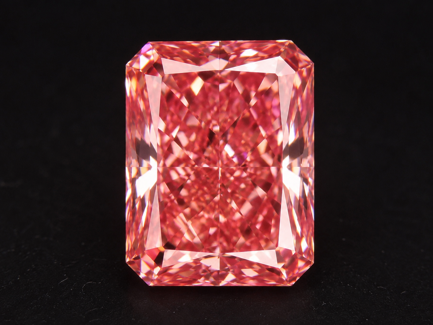 2.04 Fancy Vivid Orange Pink Radiant Diamomd