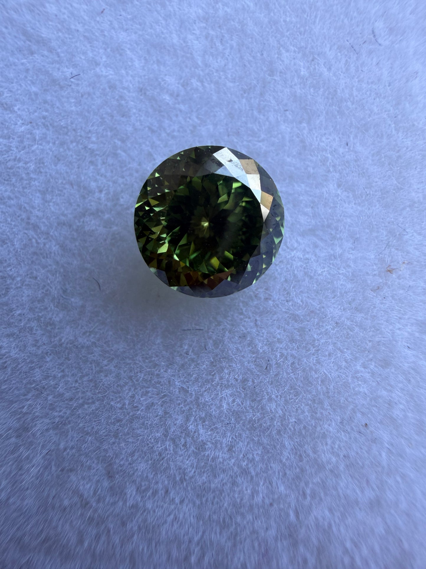 1.15 ct Fancy Vivid Green Portuguese Cut Diamond