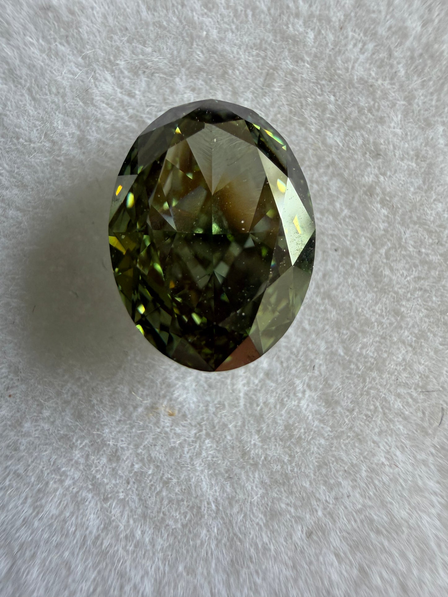 3.02 Ct Fancy Oval Diamond VS 2