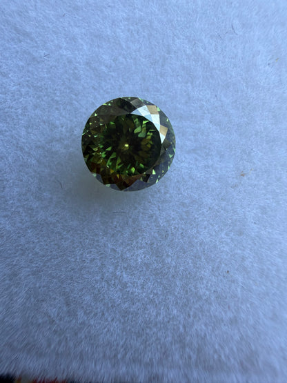 1.15 ct Fancy Vivid Green Portuguese Cut Diamond