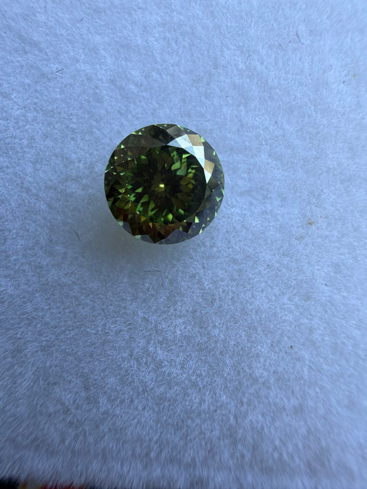 1.15 ct Fancy Vivid Green Portuguese Cut Diamond