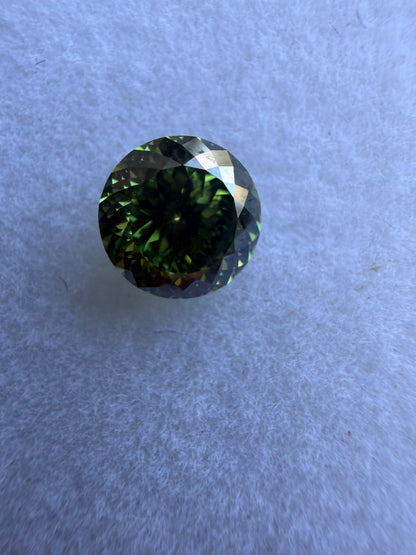 1.15 ct Fancy Vivid Green Portuguese Cut Diamond