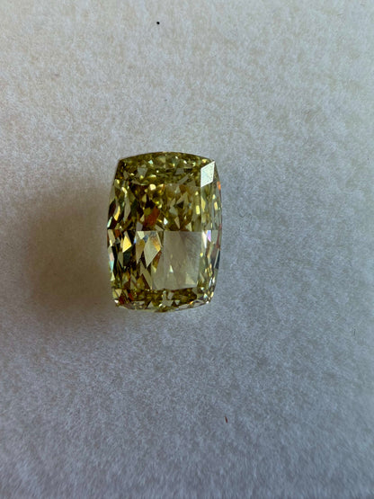 IGI Certified 3.08 Ct Fancy Intense Yellow Lab Grown Diamond