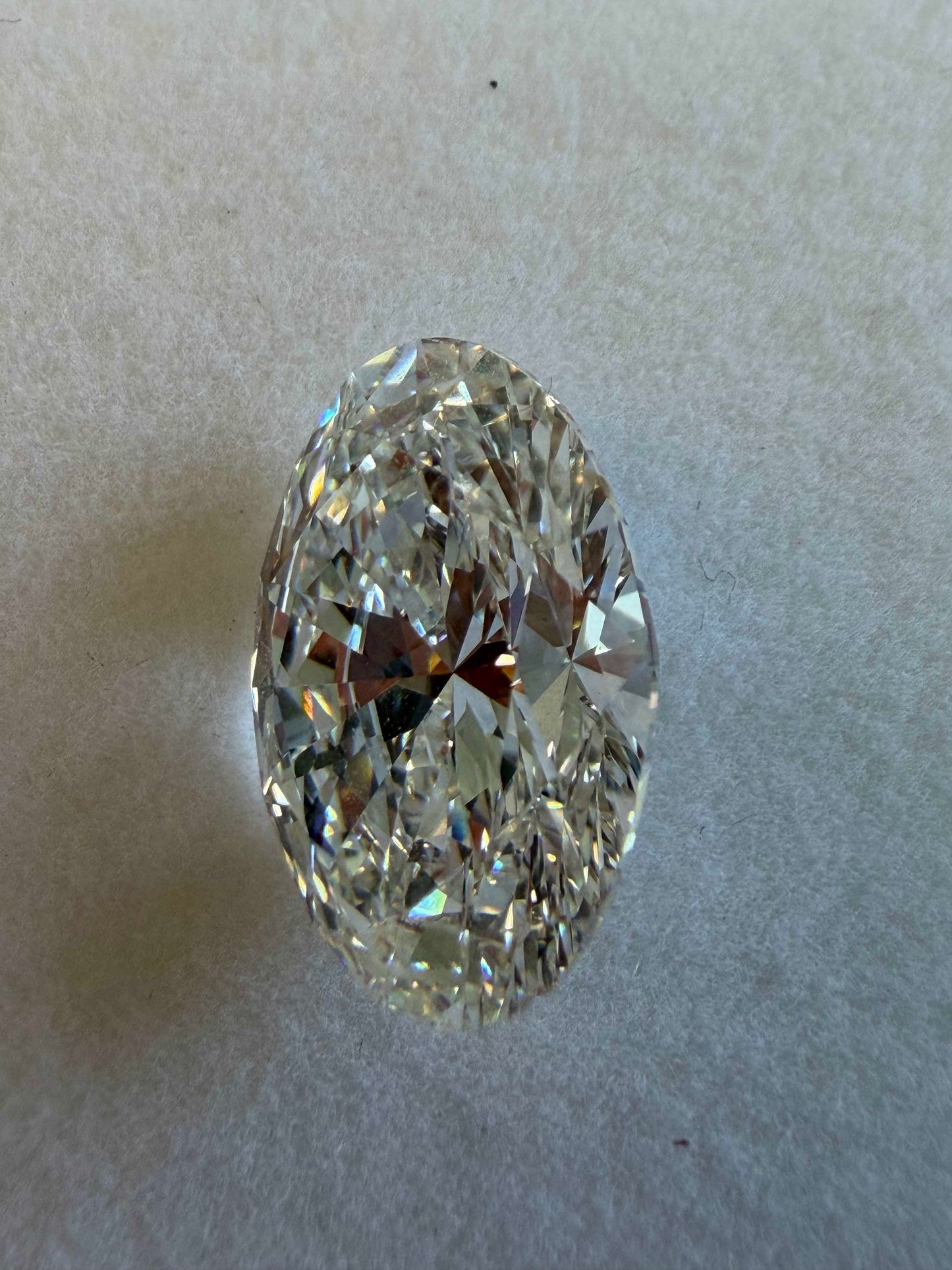 IGI Certified 7.07 Ct Oval Lab Grown Diamond