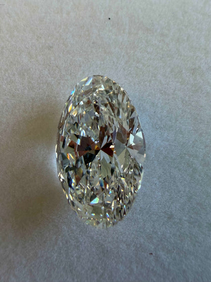 IGI Certified 7.07 Ct Oval Lab Grown Diamond