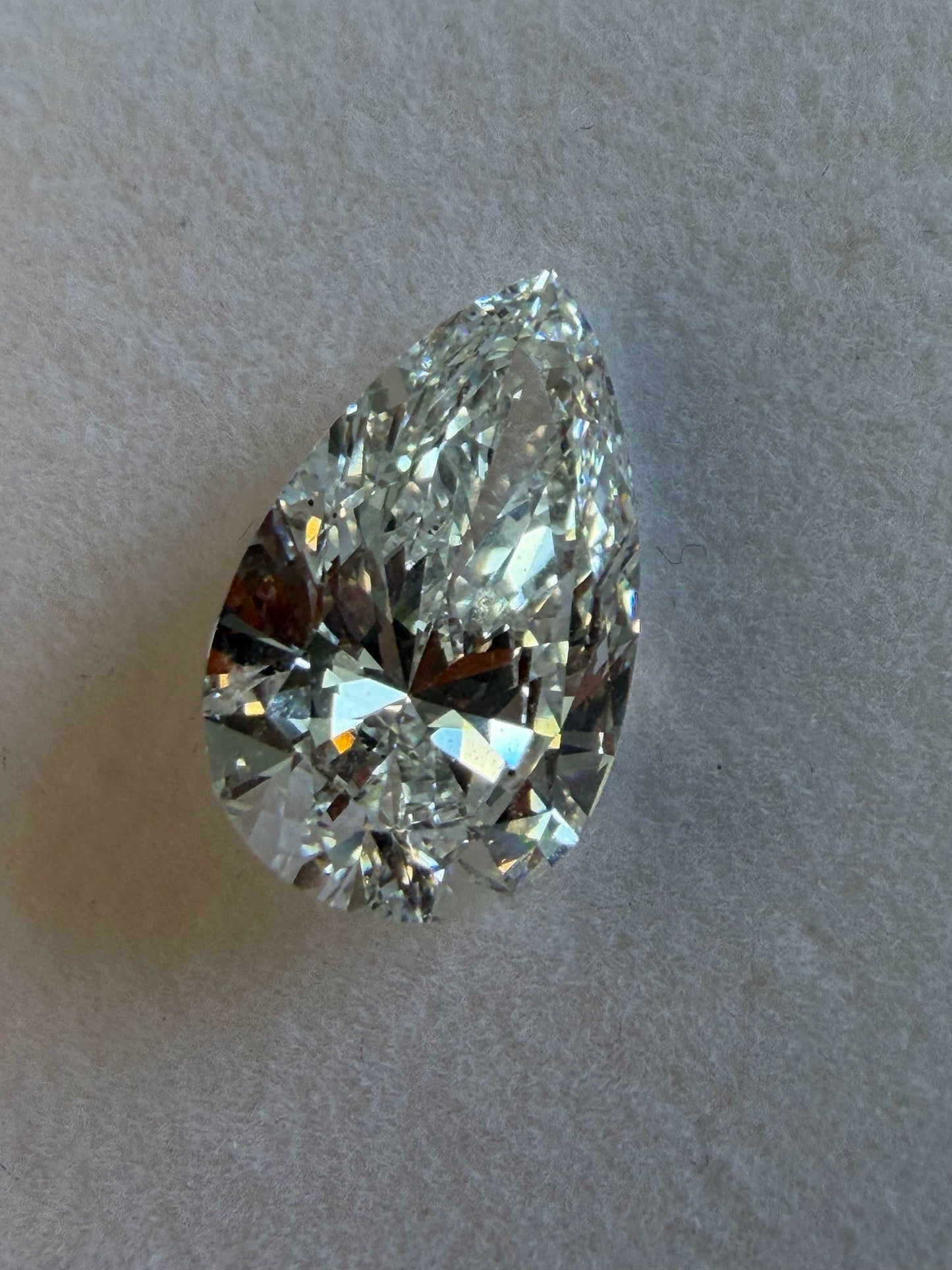 4.86 Ct Pear Lab Grown Diamond – F Color, VS2