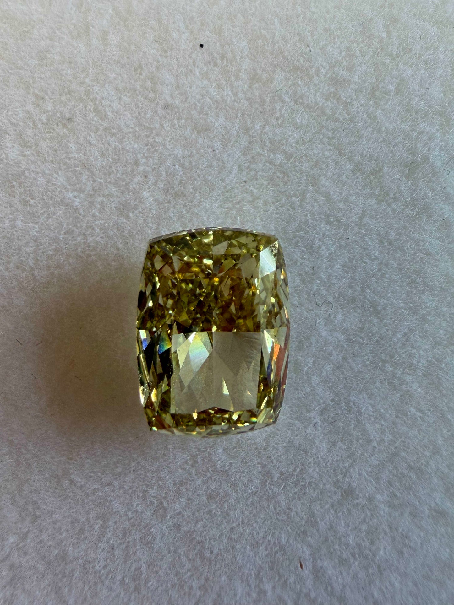 IGI Certified 3.08 Ct Fancy Intense Yellow Lab Grown Diamond