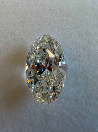 IGI Certified 7.07 Ct Oval Lab Grown Diamond