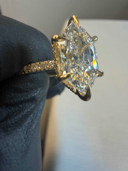 Marquise Halo Diamond Ring